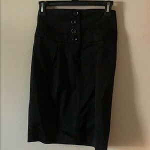 Black pencil skirt
